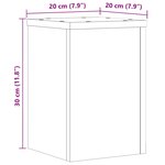 vidaXL Supports pour plantes 2 Pièces chêne fumé bois d'ingénierie