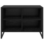 vidaXL Cabinet à chaussures avec stockage Chêne noir 60 x 35 x 44 cm