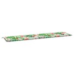 vidaXL Coussin de banc de jardin multicolore 200x50x4 cm tissu