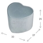 Roba pouf en forme de cœur pour enfants ciel bleu clair