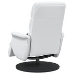 vidaXL Fauteuil inclinable Blanc 98 x 71 x 106 cm PU