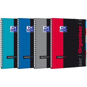 Cahier ETUDIANT ORGANISERBOOK A4+ 160 pages 90g lignée 7mm Coloris aléatoire OXFORD