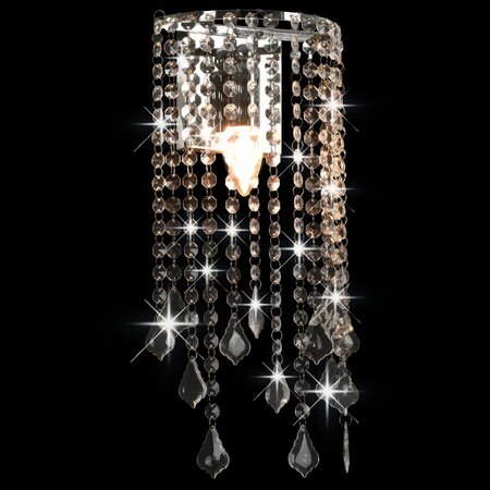 Icaverne - Lampes Moderne Plafonnier et perles cristal Argenté Rectangulaire Ampoules E14
