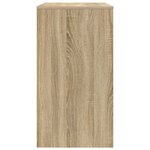vidaXL Bureau d'ordinateur Chêne Sonoma Bois d'ingénierie Compact