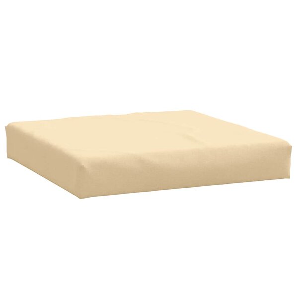 vidaXL Coussin de palette beige mélangé 60x60x9 5 cm tissu