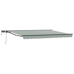 vidaXL Cadre de store manuel avec LEDs 4 5 × 3 5 m