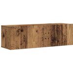 vidaXL Ensemble de meuble TV mural 7 Pièces vieux bois bois d'ingénierie