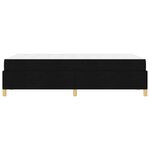 vidaXL Cadre de lit avec matelas Noir 120 x 190 cm tissu
