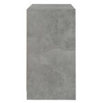 vidaXL Buffet Gris béton 70x41x75 cm Bois d'ingénierie