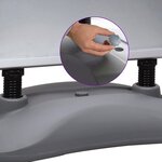 vidaXL Support d'affiche A1 à base d'eau Gris Alliage d'aluminium