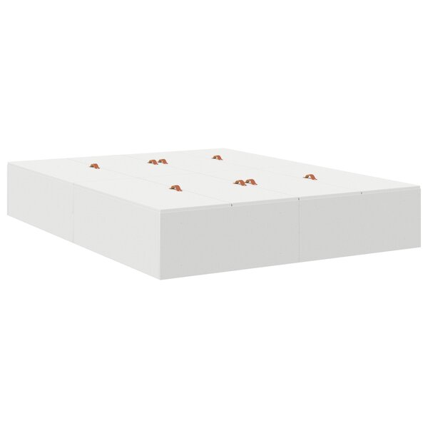 vidaXL Lit de rangement Blanc 160x200 cm