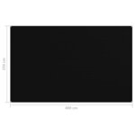 vidaXL Tapis de tente 250x400 cm Noir