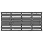 vidaXL Tête de lit murale Gris 156x3x91 5 cm Bois massif de pin