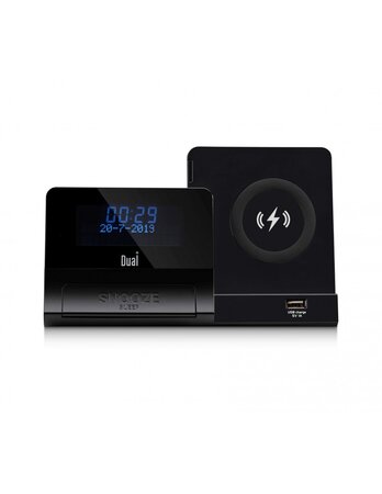 Radio Réveil numérique FM / DAB+ avec charge QI DL-DAB3-001 - Dual