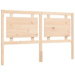 vidaXL Cadre de lit avec tête de lit 160x200 cm bois massif