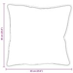 vidaXL Oreillers 2 Pièces Blanc 65 x 65 cm 85gsm 100  polyester