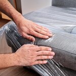 Pack and Move - Housse protection canapé 2 place - 150 x 300 cm - Imperméable et anti-poussière - Fermeture facile