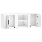 vidaXL Meuble TV Blanc 100x31 5x35 cm Bois d'ingénierie