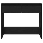 vidaXL Table console chêne noir 89x41x76 5 cm bois d'ingénierie