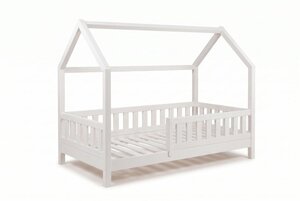 YappyTrygg - Lit cabane 160x80 cm - Blanc