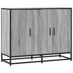 vidaXL Buffet sonoma gris 94x35x76 cm bois d'ingénierie