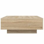 vidaXL Table basse chêne sonoma 80x80x31 cm bois d'ingénierie
