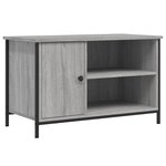 vidaXL Meuble TV Sonoma gris 80x40x50 cm Bois d'ingénierie