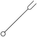 vidaXL Foyer avec tisonnier 76 cm XXL Acier