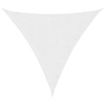 vidaXL Voile de parasol tissu oxford triangulaire 6x6x6 m blanc