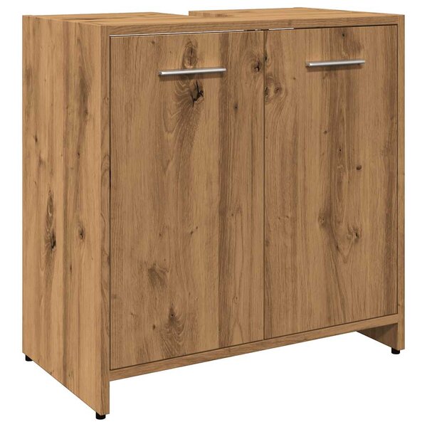 vidaXL Armoire lavabo de salle de bain chêne artisanal 60x33x60 cm