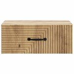 vidaXL Cabinet de chevet mural 2 Pièces Chêne artisanal 49 x 34 5 x 20 cm