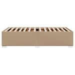 vidaXL Cadre de lit sans matelas cappuccino 90x200 cm similicuir