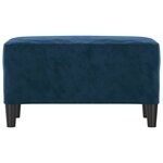 vidaXL Banc Bleu 70x35x41 cm Velours