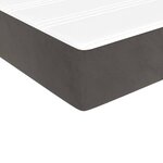 vidaXL Matelas de lit à ressorts ensachés Gris foncé 90x200x20 cm