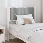 vidaXL Tête de lit Autre Blanc 80 cm Bois massif en pin