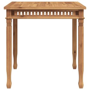 vidaXL Table à dîner de jardin 80x80x80 cm Bois de teck solide