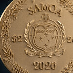 Monnaie LIZARD Amber Mirage 2 Oz Argent 2$ Samoa 2026 (PRÉCOMMANDE)