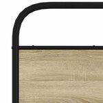 vidaXL Tête de lit chêne sonoma 150 cm acier et bois d'ingénierie