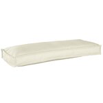 vidaXL Set de coussins de palette 2 Pièces Crème 100 x 40 x 8 cm