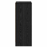vidaXL Cabinet à chaussures avec étagère Chêne noir 60 x 35 x 92 cm