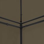 Vidaxl chapiteau 600x298x270 cm taupe 180 g/m²