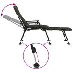 vidaXL Transat de pêche avec pieds à boue réglables pliable camouflage