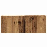 vidaXL Ensemble de meuble TV mural 3 Pièces vieux bois bois d'ingénierie