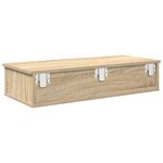 vidaXL Étagère murale avec tiroirs chêne sonoma bois d'ingénierie