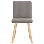 vidaXL Chaises à manger lot de 2 taupe tissu