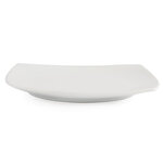 Assiettes carrées bords arrondis blanches 240(l)mm - lot de 12 - olympia -  - porcelaine240 240