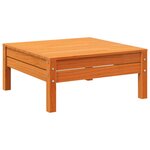 vidaXL Salon de jardin 6 Pièces avec coussins cire marron bois pin massif