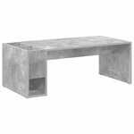 vidaXL Table basse Gris béton 101 5 x 50 x 37 cm Bois d'ingénierie