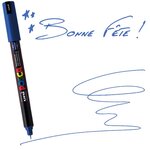 Marqueur posca bleu foncé pc1mr pointe calibrée extra-fine
