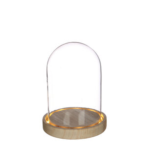 Cloche lumineuse avec LED Diam 12.5 cm